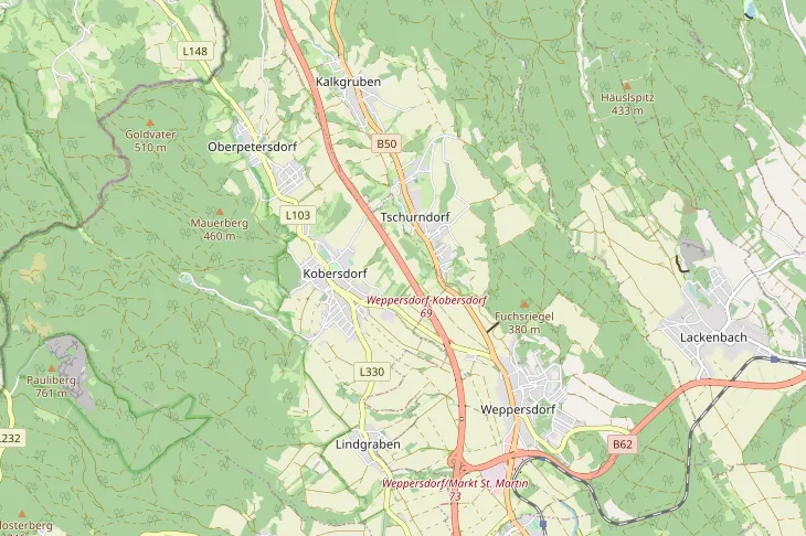 Karte Gemeinde Weppersdorf